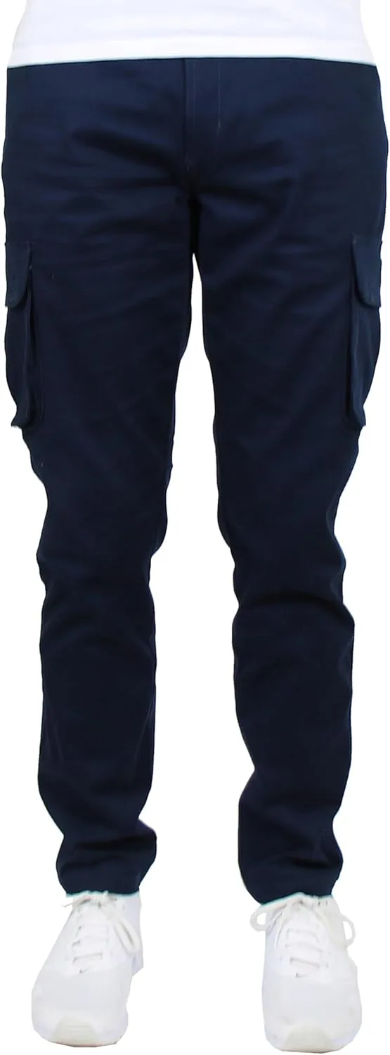 2-Pack Men's Flex-Stretch Cotton Cargo Pants, 31-Inch Inseam - Comfortable and Durable