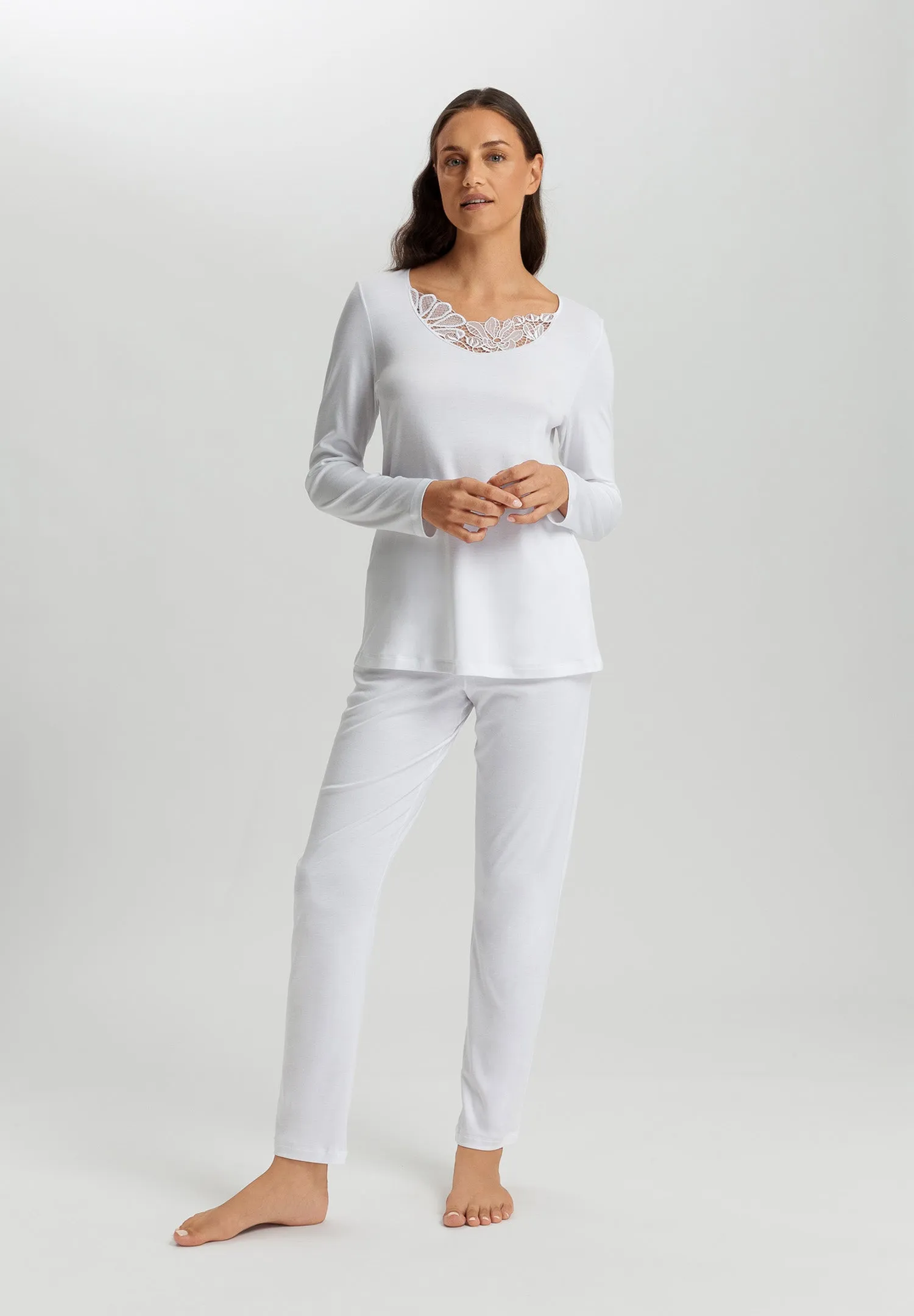 Belina Cotton Pajama Set | White 74826-101