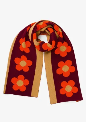 Big Flower Knit Scarf
