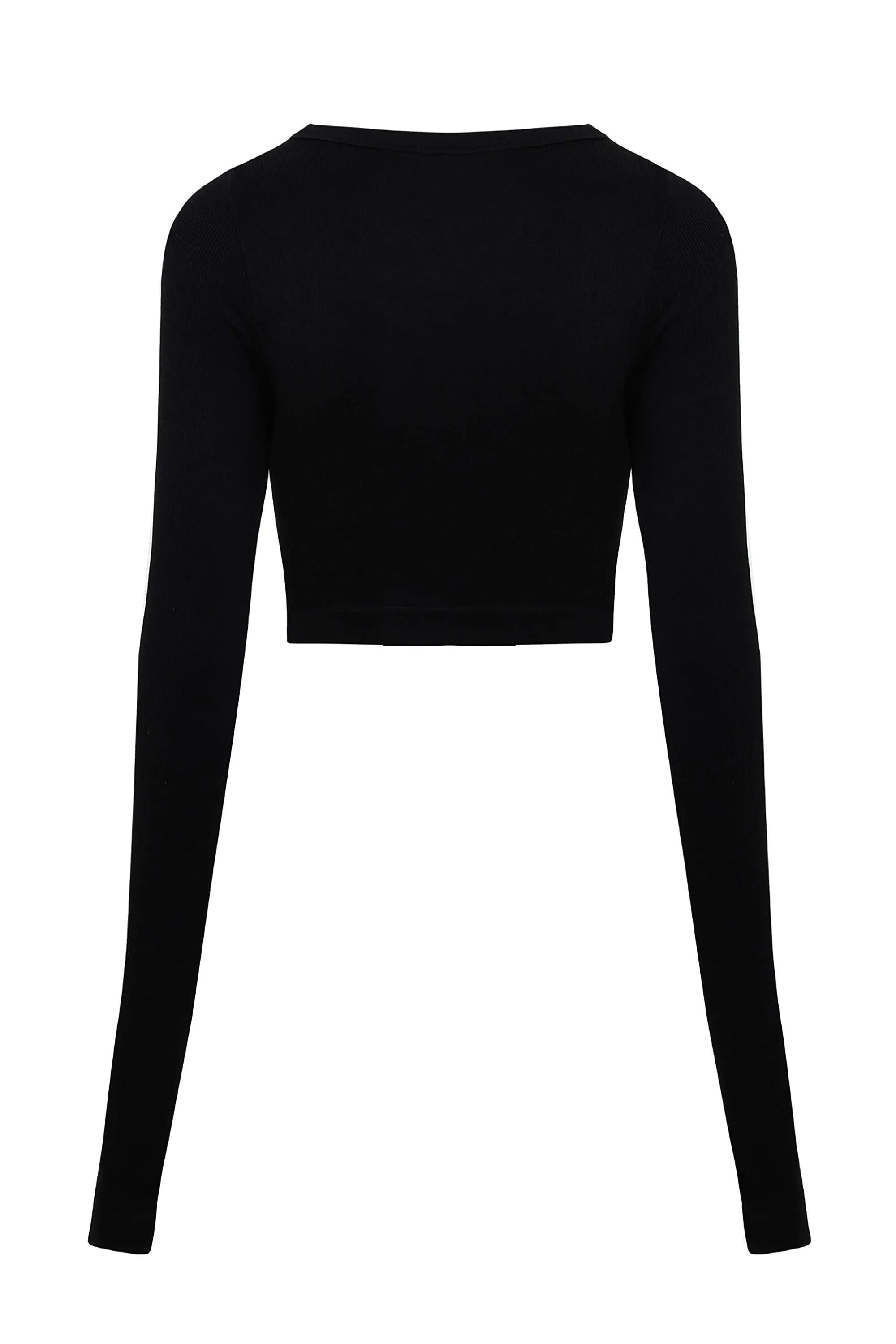 Boat Neck Knit Crop Top (Final Sale)