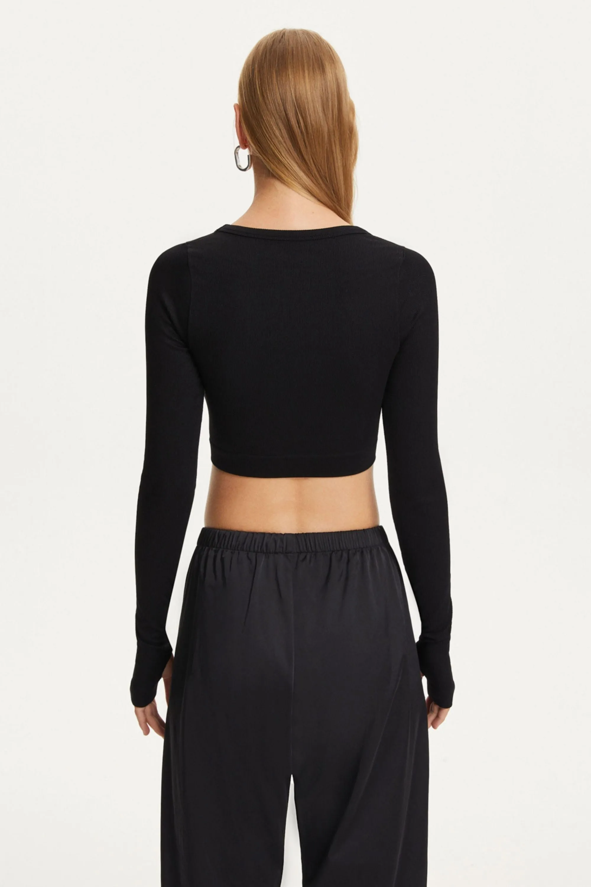 Boat Neck Knit Crop Top (Final Sale)
