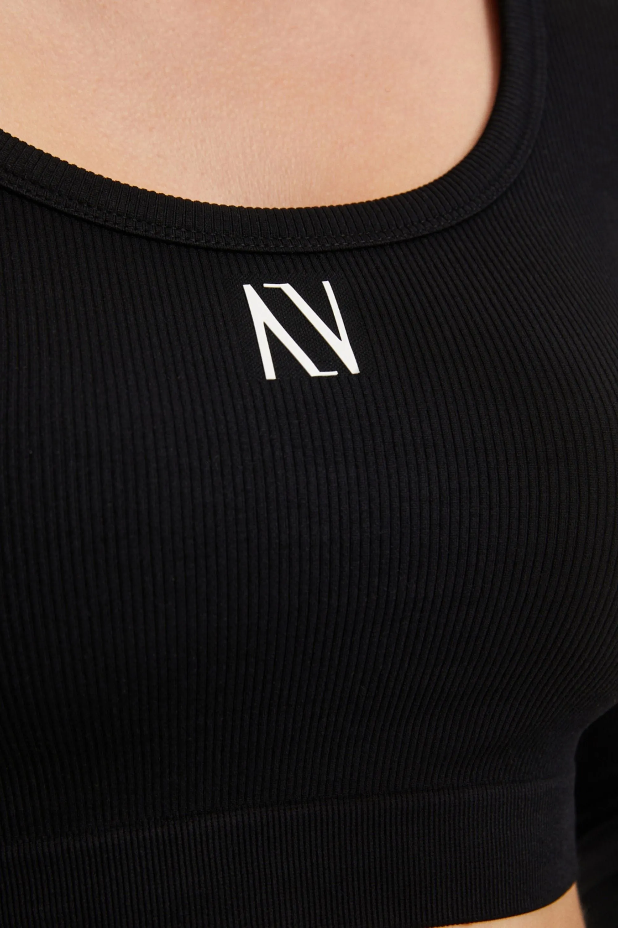 Boat Neck Knit Crop Top (Final Sale)