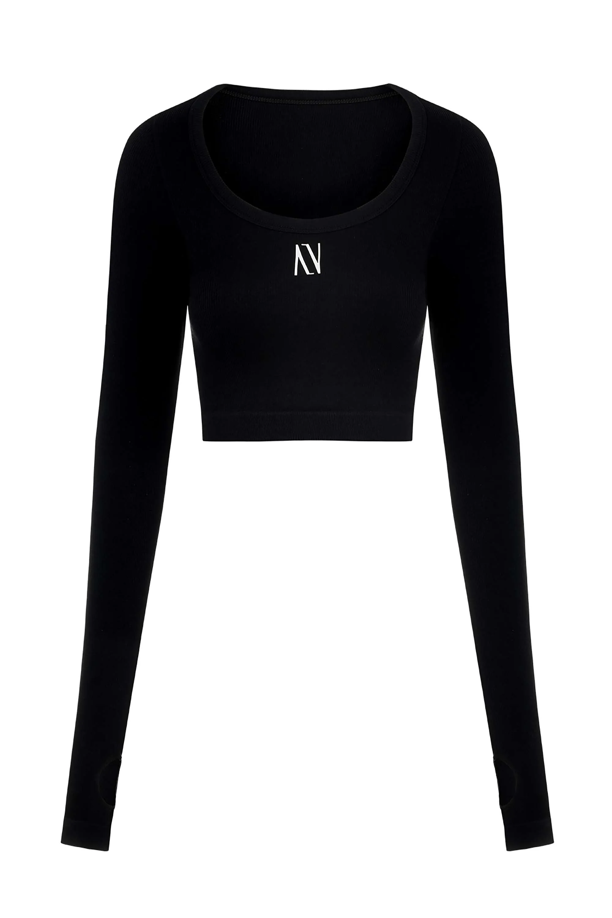 Boat Neck Knit Crop Top (Final Sale)