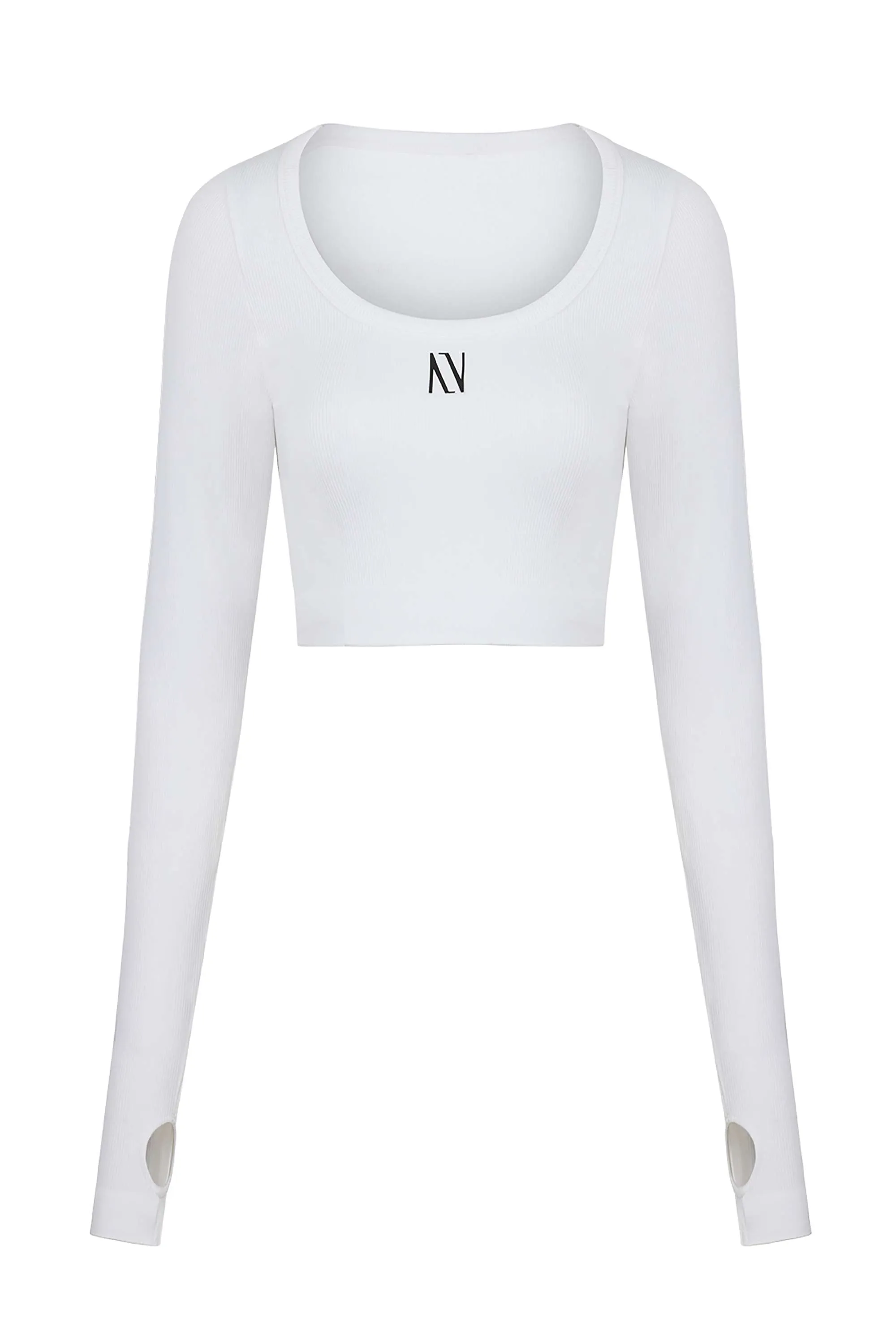 Boat Neck Knit Crop Top (Final Sale)