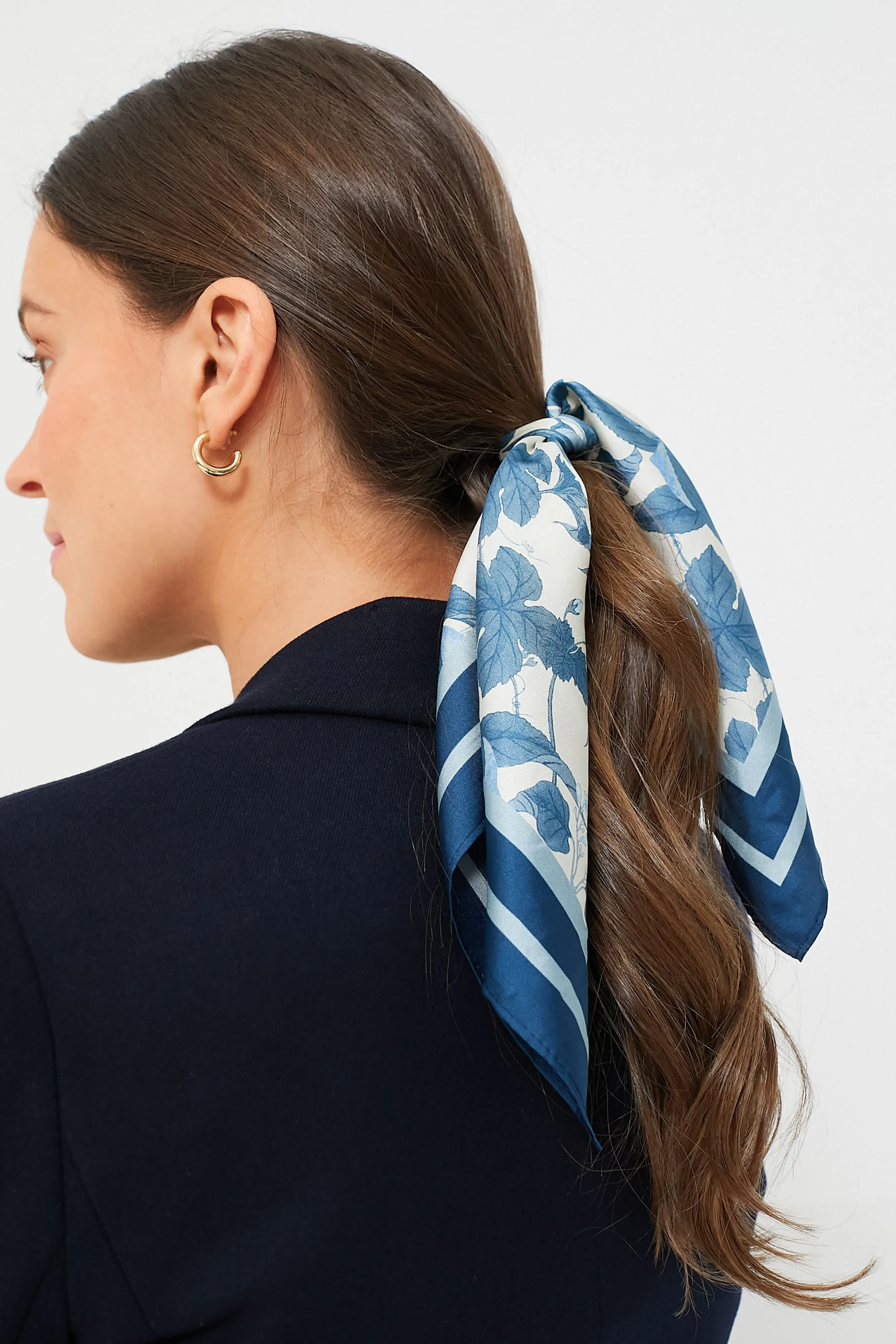 Bonnie Blossom Small Silk Scarf