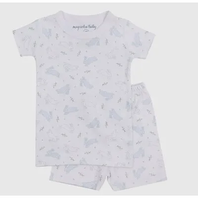 Bunny Hop Short PJ's - Blue