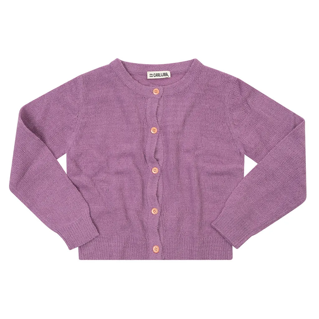 Cardigan Knitted Plum