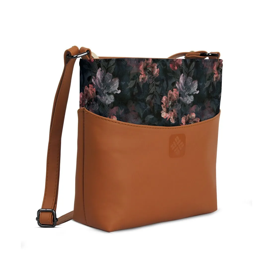 Chic Essentials Crossbody Dark Pattern