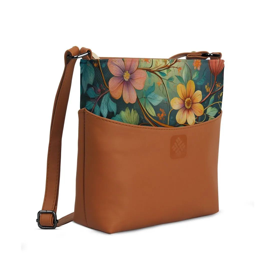 Chic Essentials Crossbody Flower