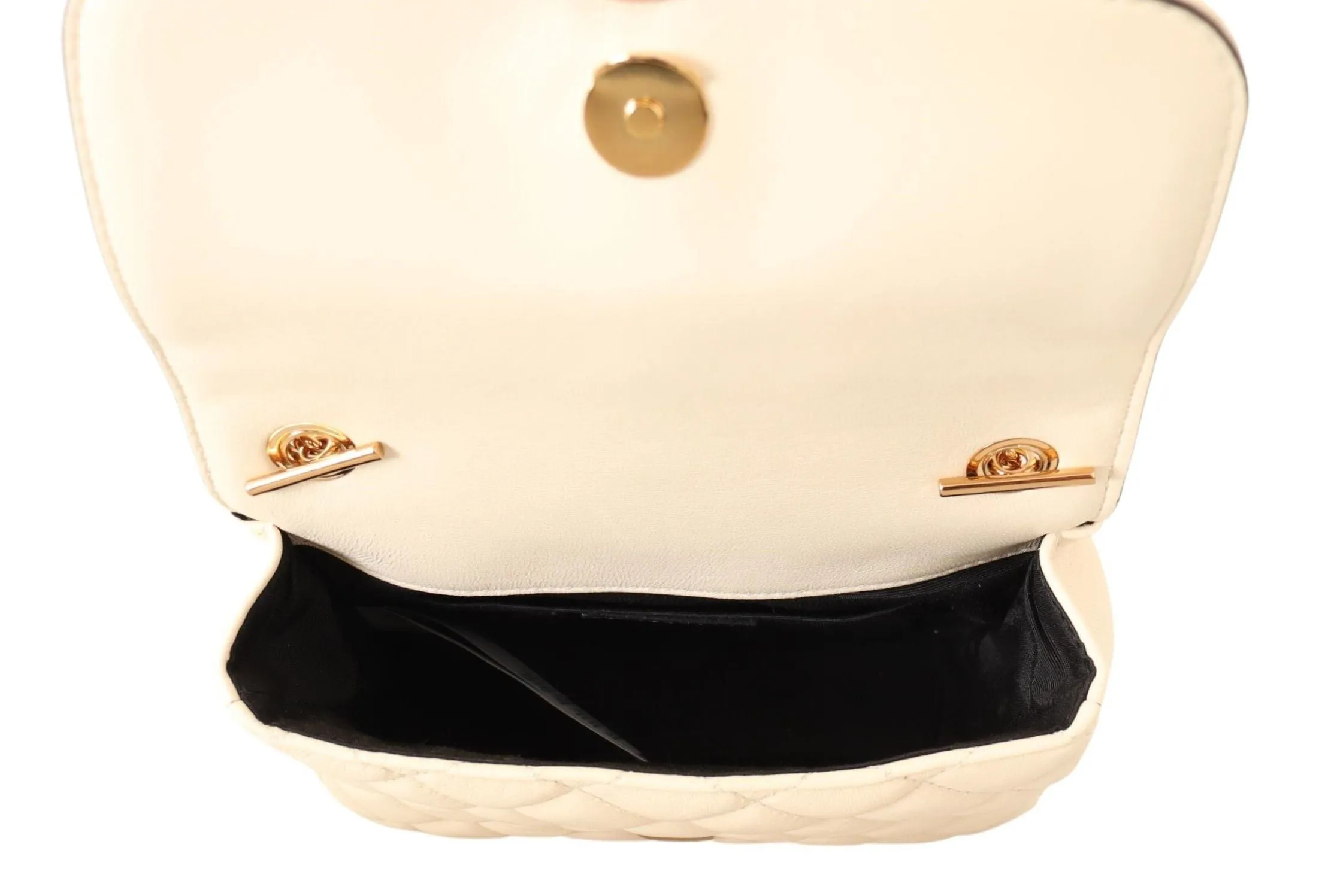 Chic Nappa Leather Crossbody in Purity White