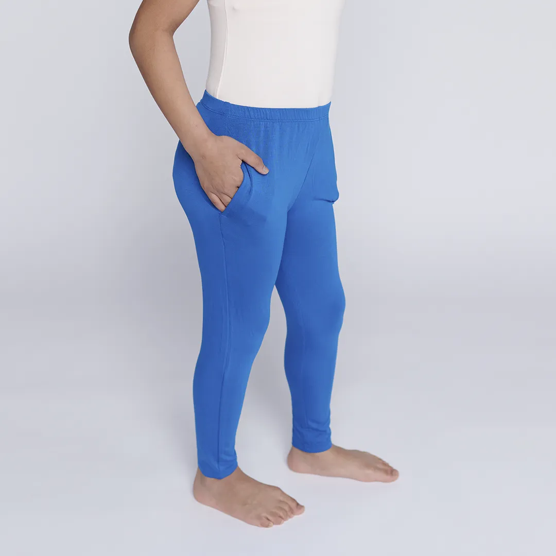 Classic Blue Little Bamboo Leggings