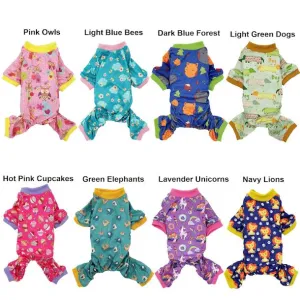 COTTON BLEND DOG PAJAMAS JUMPSUIT SOFT CUTE PET