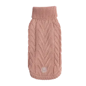 Cozy Pink Chalet Dog Sweater – Warm & Stylish Pet Apparel