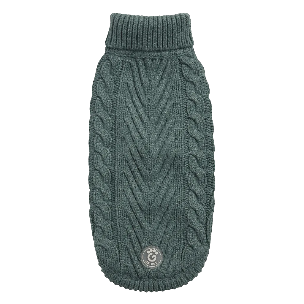Cozy Sage Chalet Dog Sweater – Warm & Stylish Pet Apparel