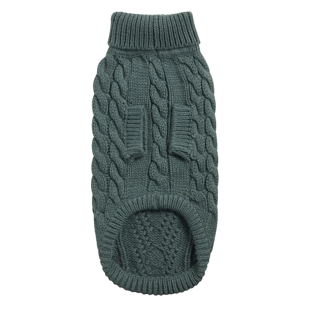 Cozy Sage Chalet Dog Sweater – Warm & Stylish Pet Apparel