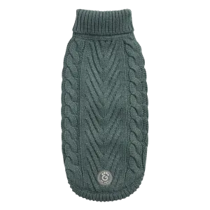 Cozy Sage Chalet Dog Sweater – Warm & Stylish Pet Apparel
