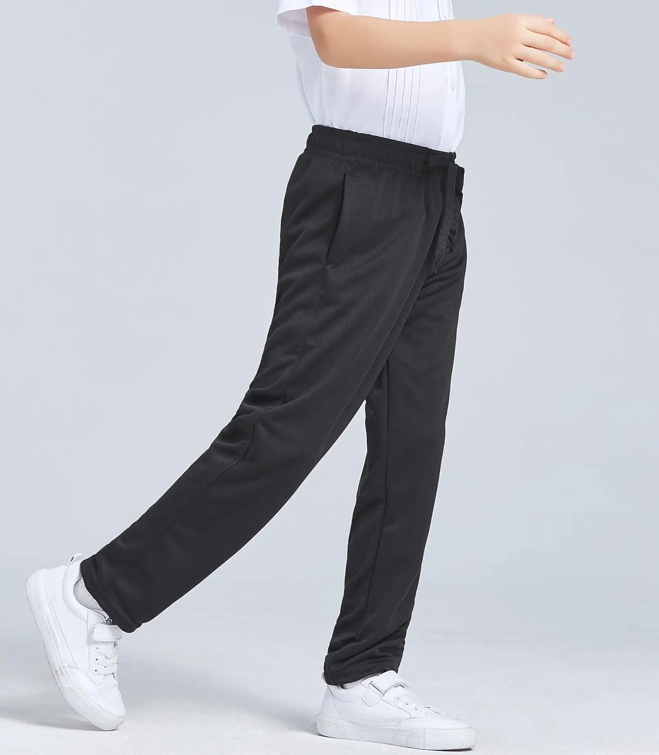 DaniChins Boys' Jogger Sweatpants Active Athletic Pants with Pockets