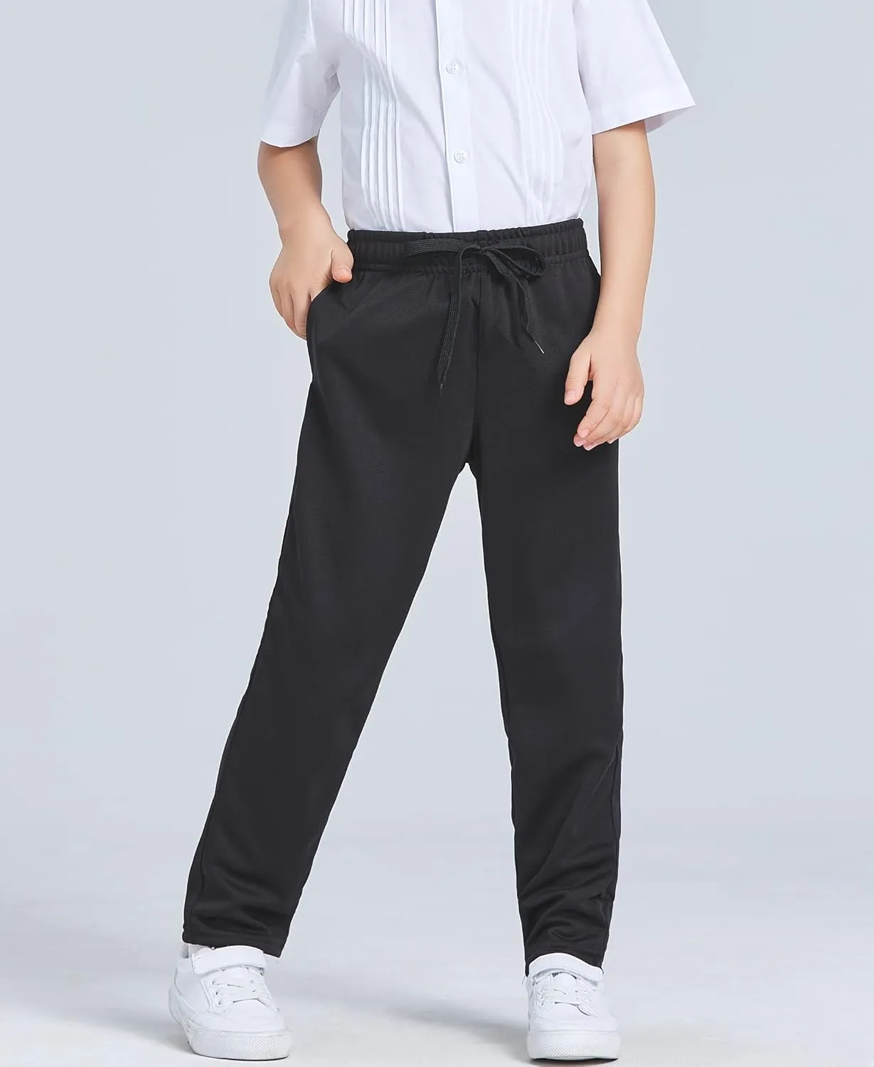 DaniChins Boys' Jogger Sweatpants Active Athletic Pants with Pockets