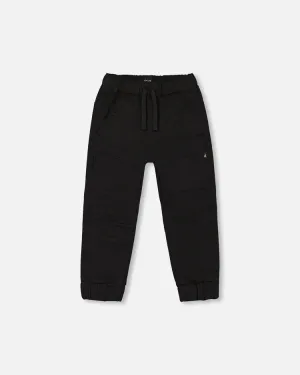 Deux Par Deux Stretch Twill Jogger Pants - Anthracite