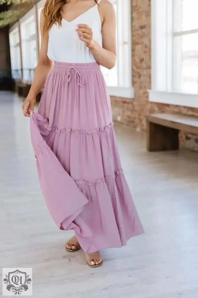 Effortless Tiered Maxi Skirt