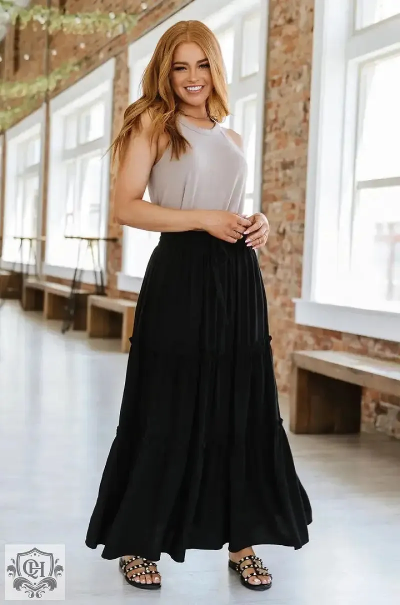 Effortless Tiered Maxi Skirt