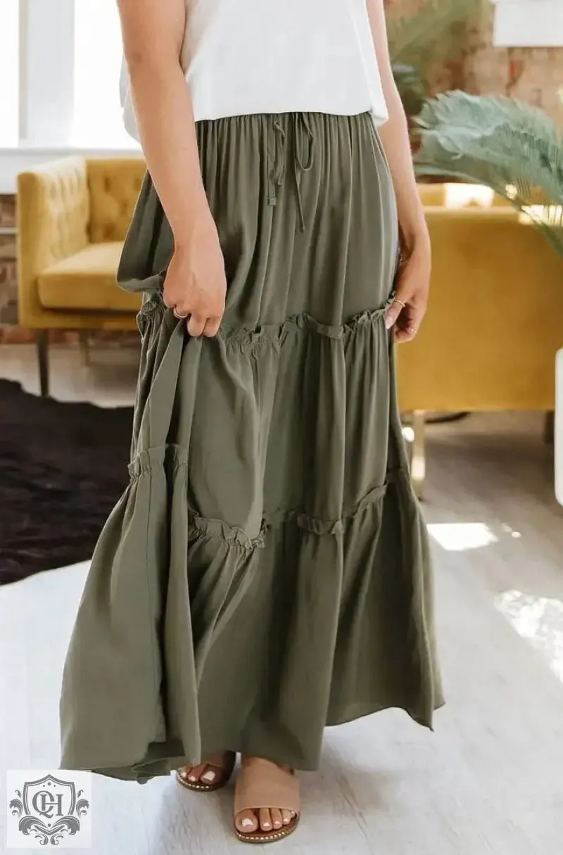 Effortless Tiered Maxi Skirt