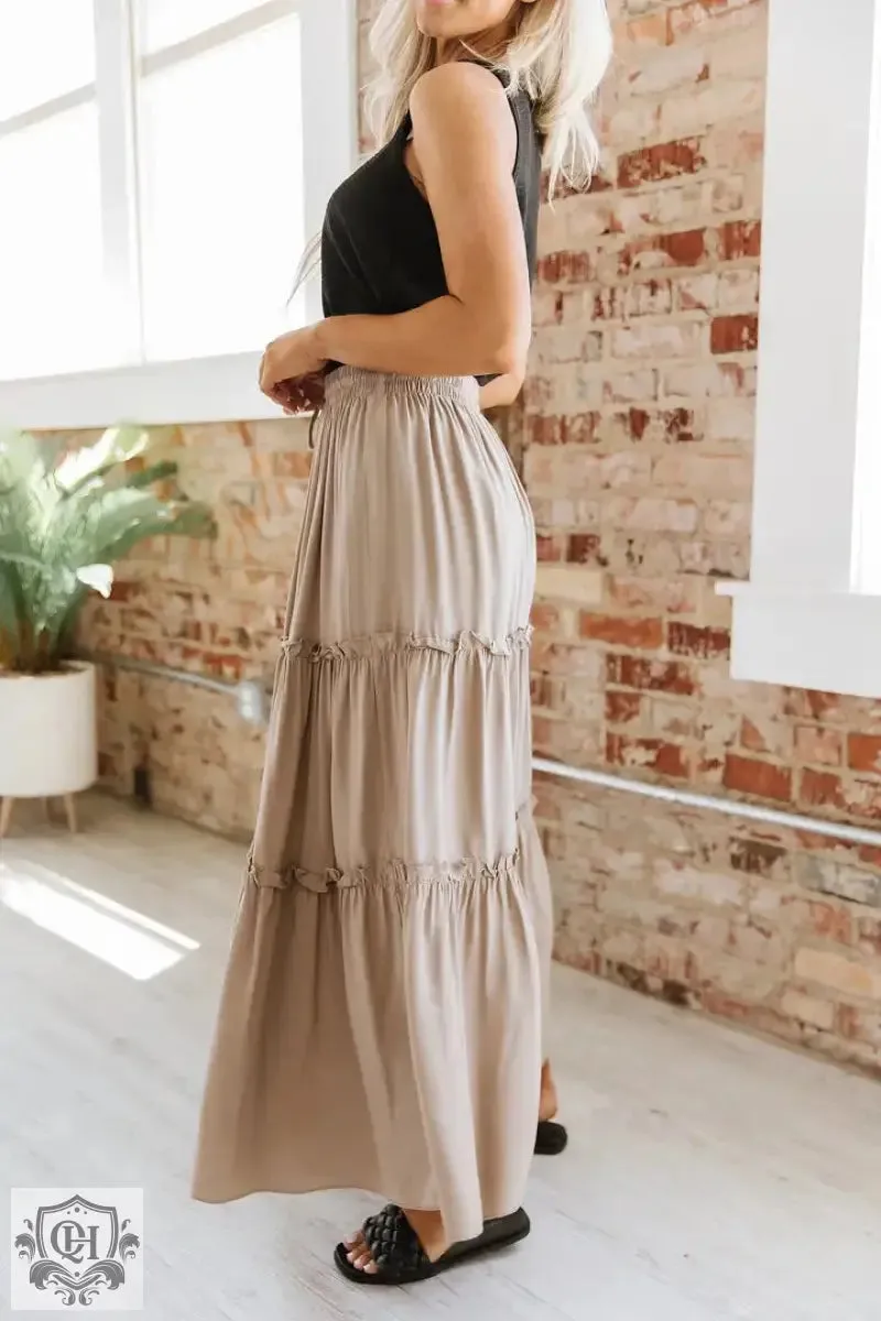 Effortless Tiered Maxi Skirt