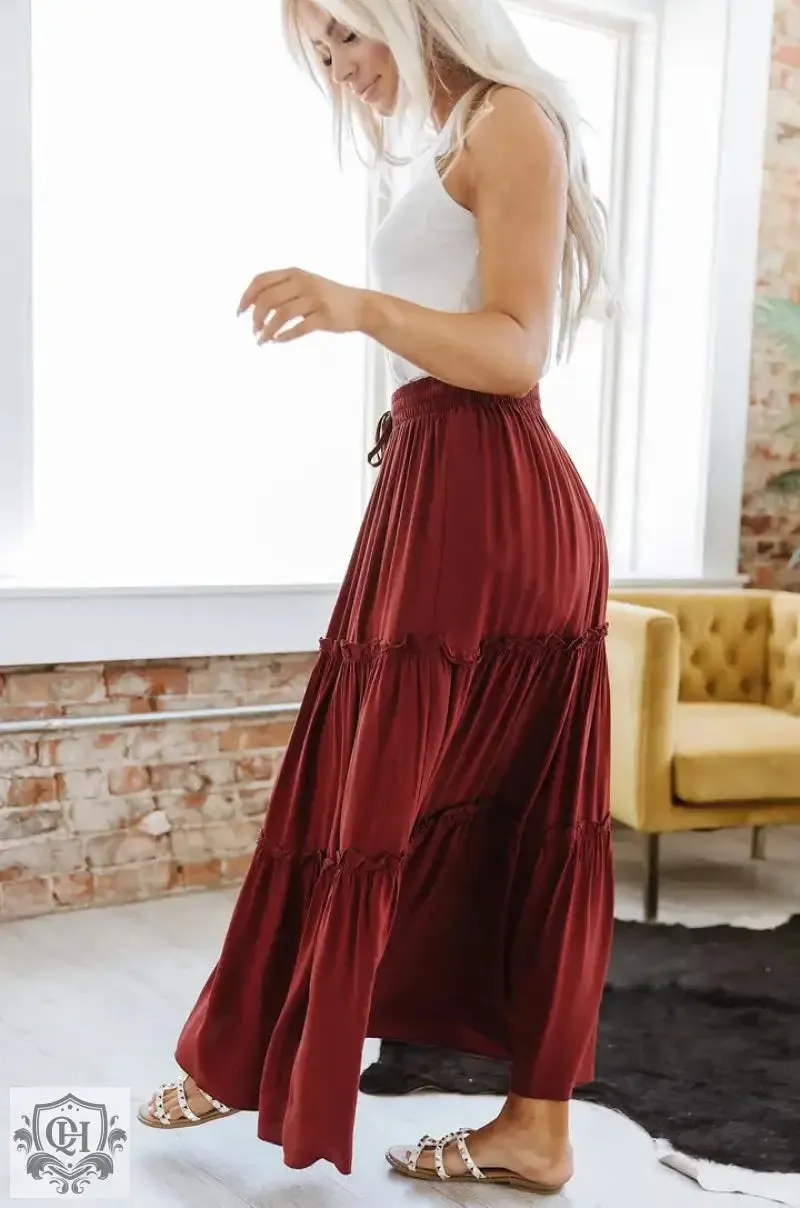 Effortless Tiered Maxi Skirt