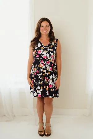 Floral Mini Tiered Dress