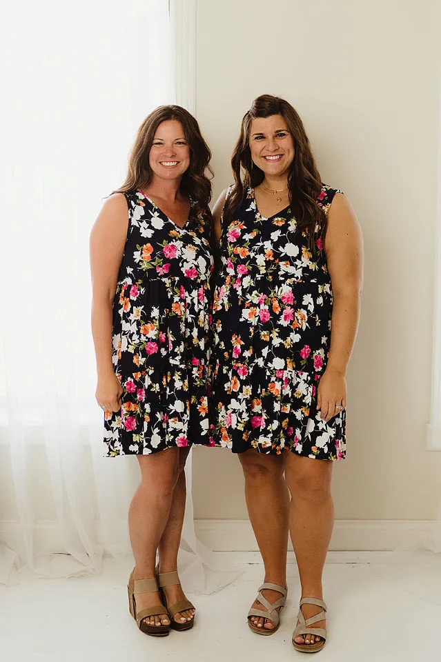 Floral Mini Tiered Dress