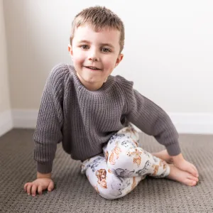 Forever and a Gray Little Chunky Knit Bamboo Sweater