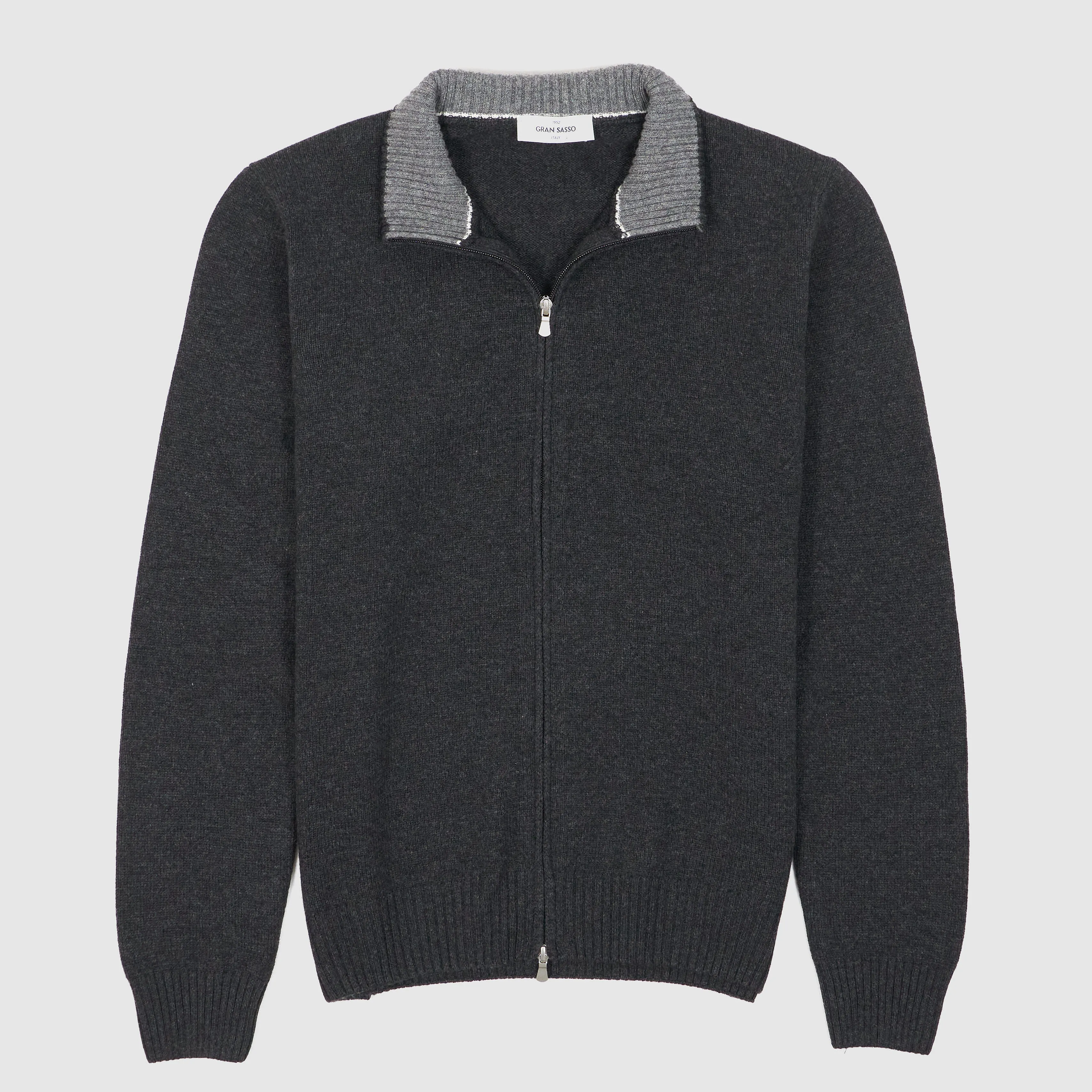 Gran Sasso Full-Zip Wool Cardigan