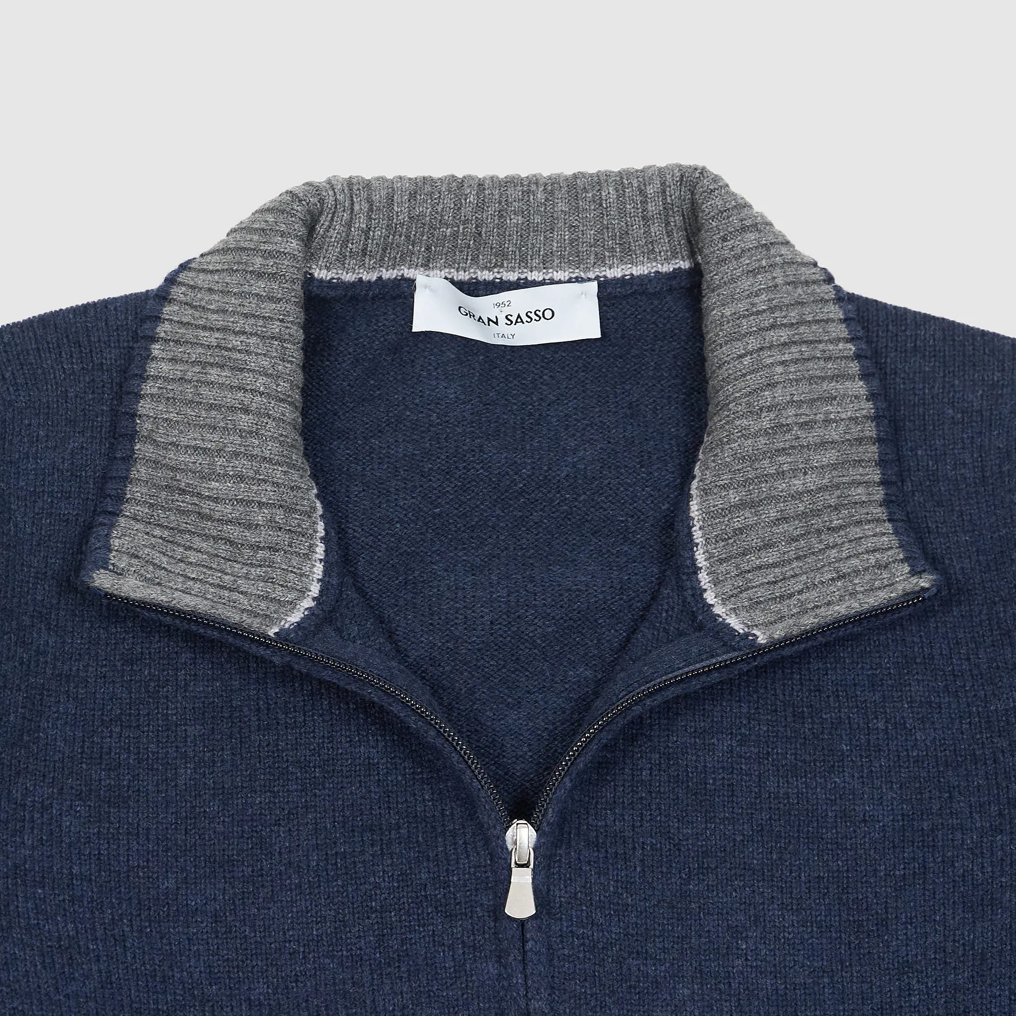 Gran Sasso Full-Zip Wool Cardigan
