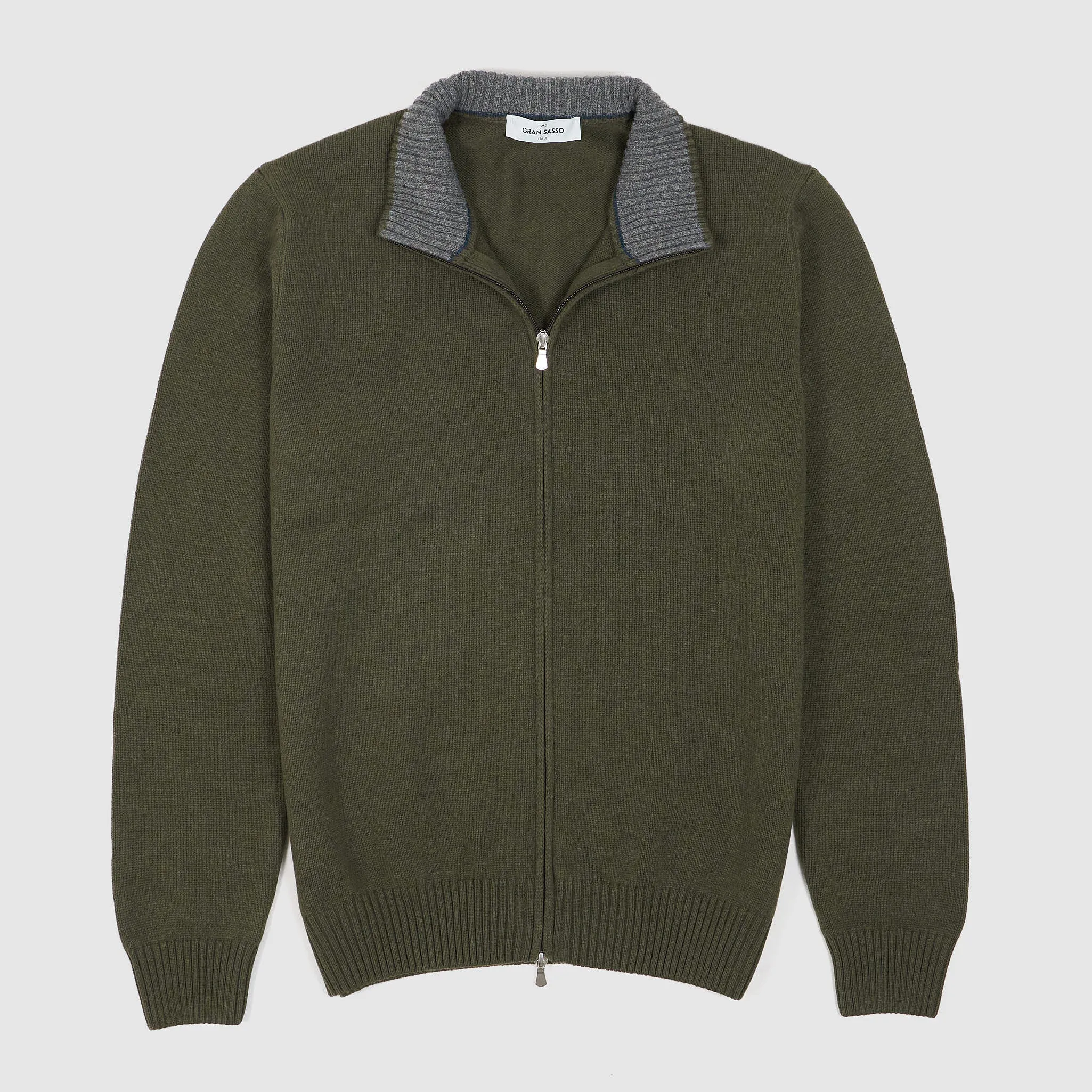 Gran Sasso Full-Zip Wool Cardigan