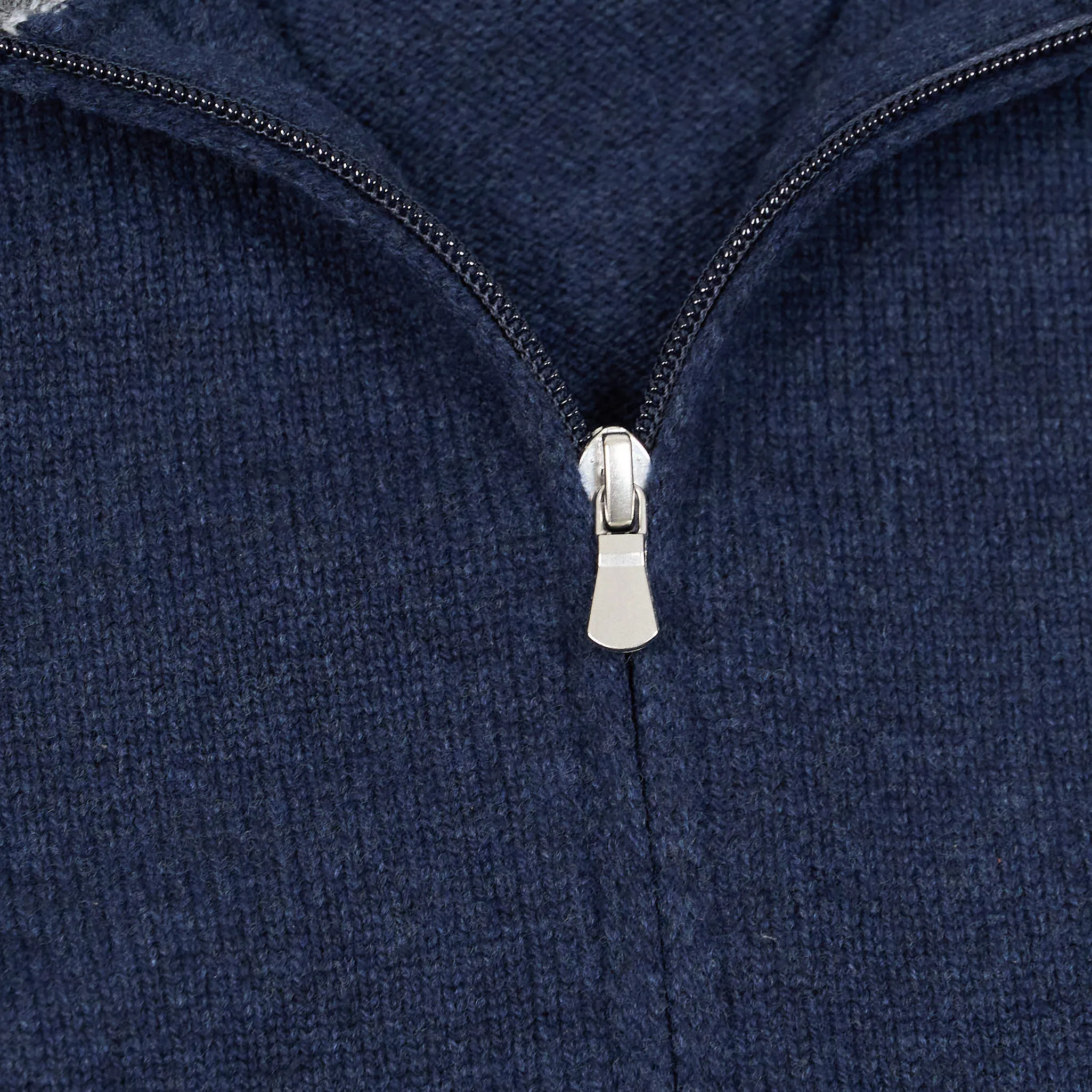 Gran Sasso Full-Zip Wool Cardigan
