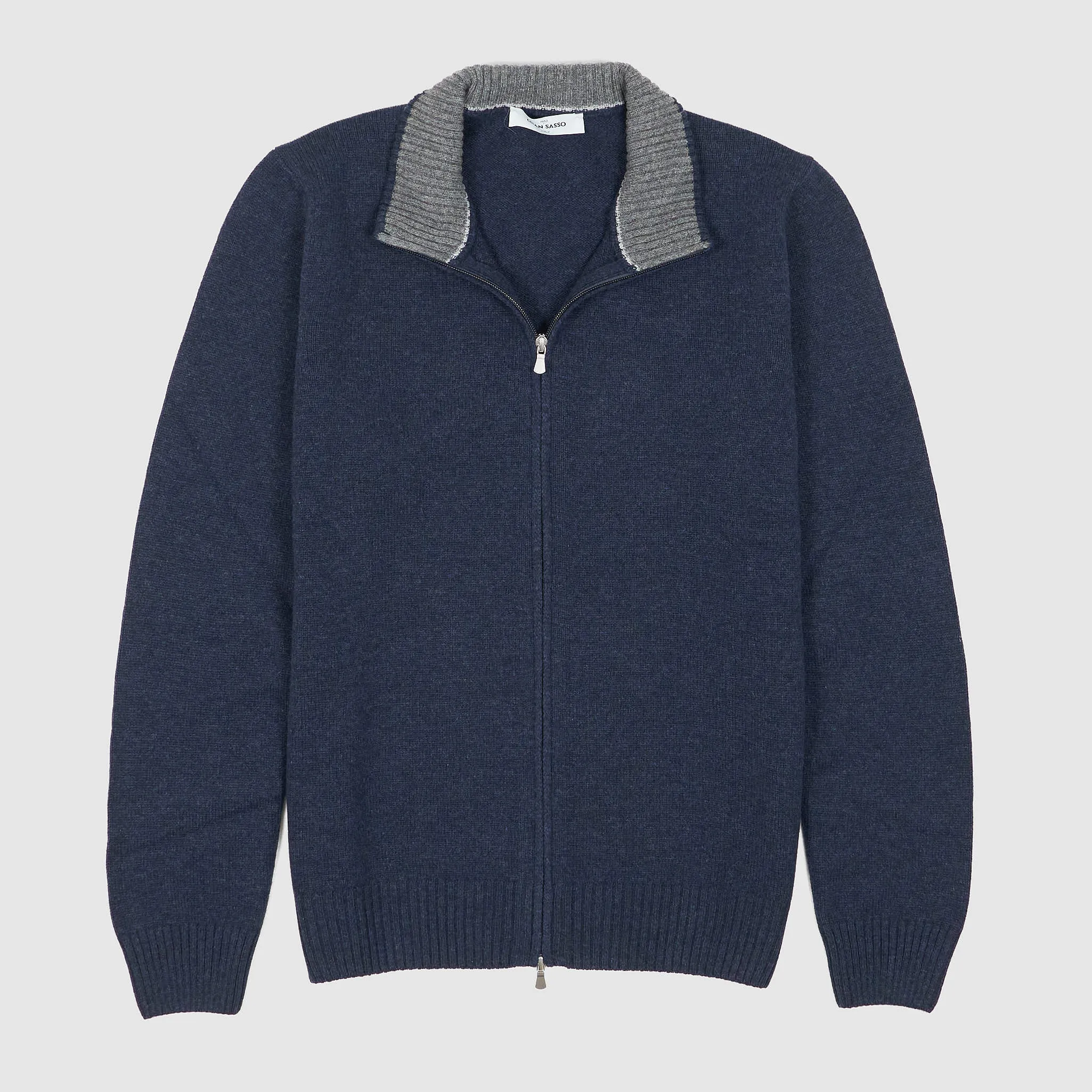 Gran Sasso Full-Zip Wool Cardigan