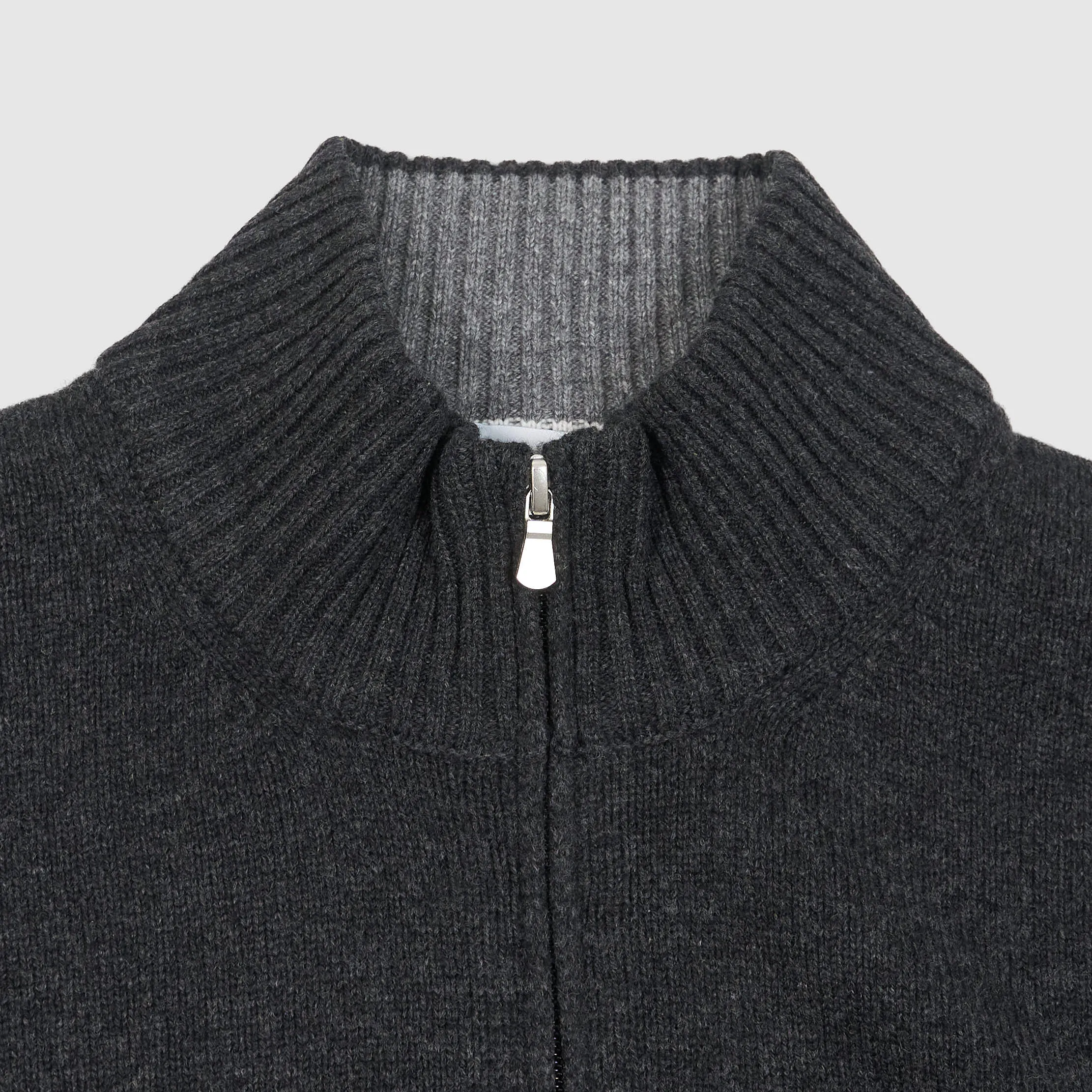 Gran Sasso Full-Zip Wool Cardigan