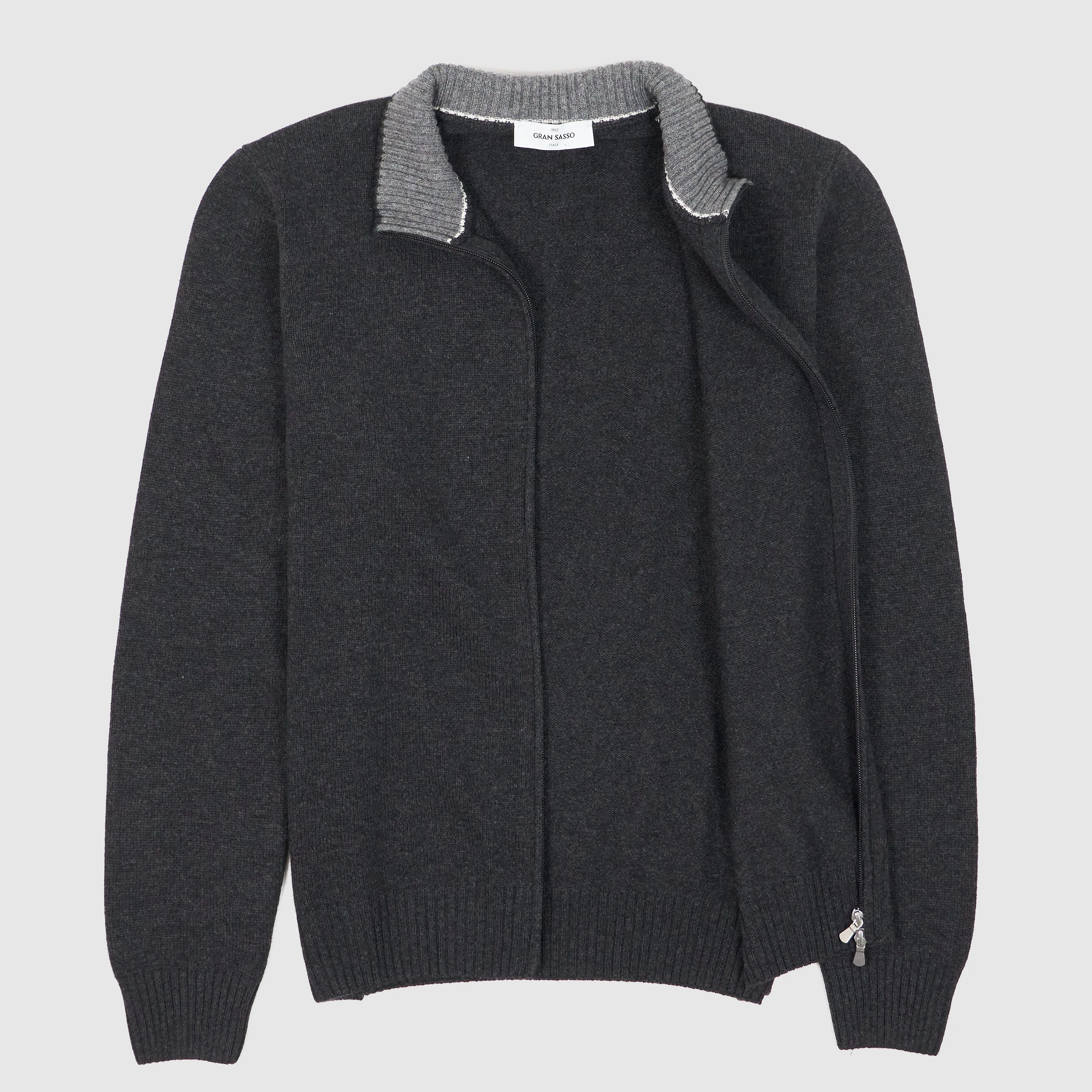 Gran Sasso Full-Zip Wool Cardigan