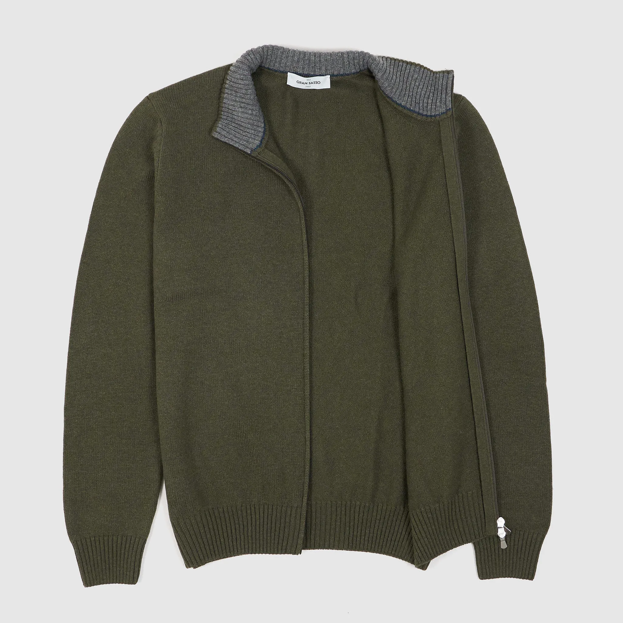 Gran Sasso Full-Zip Wool Cardigan