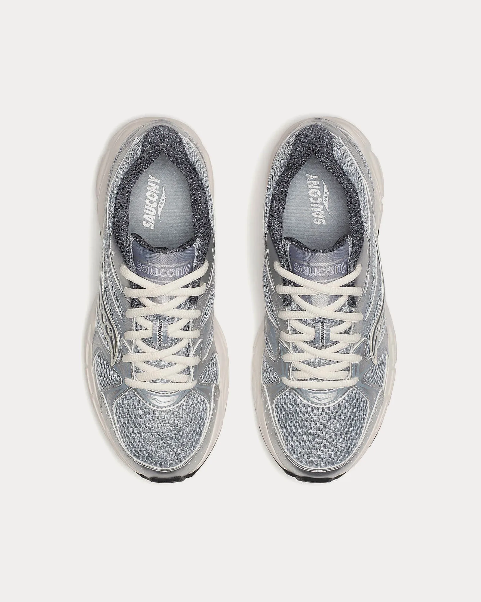 Grid Ride Millennium Silver / Cream Low Top Sneakers