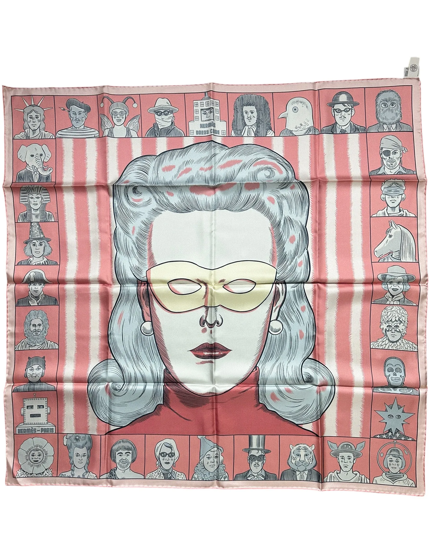 Hermes NEW Dress Code Double Face 90cm Silk Scarf