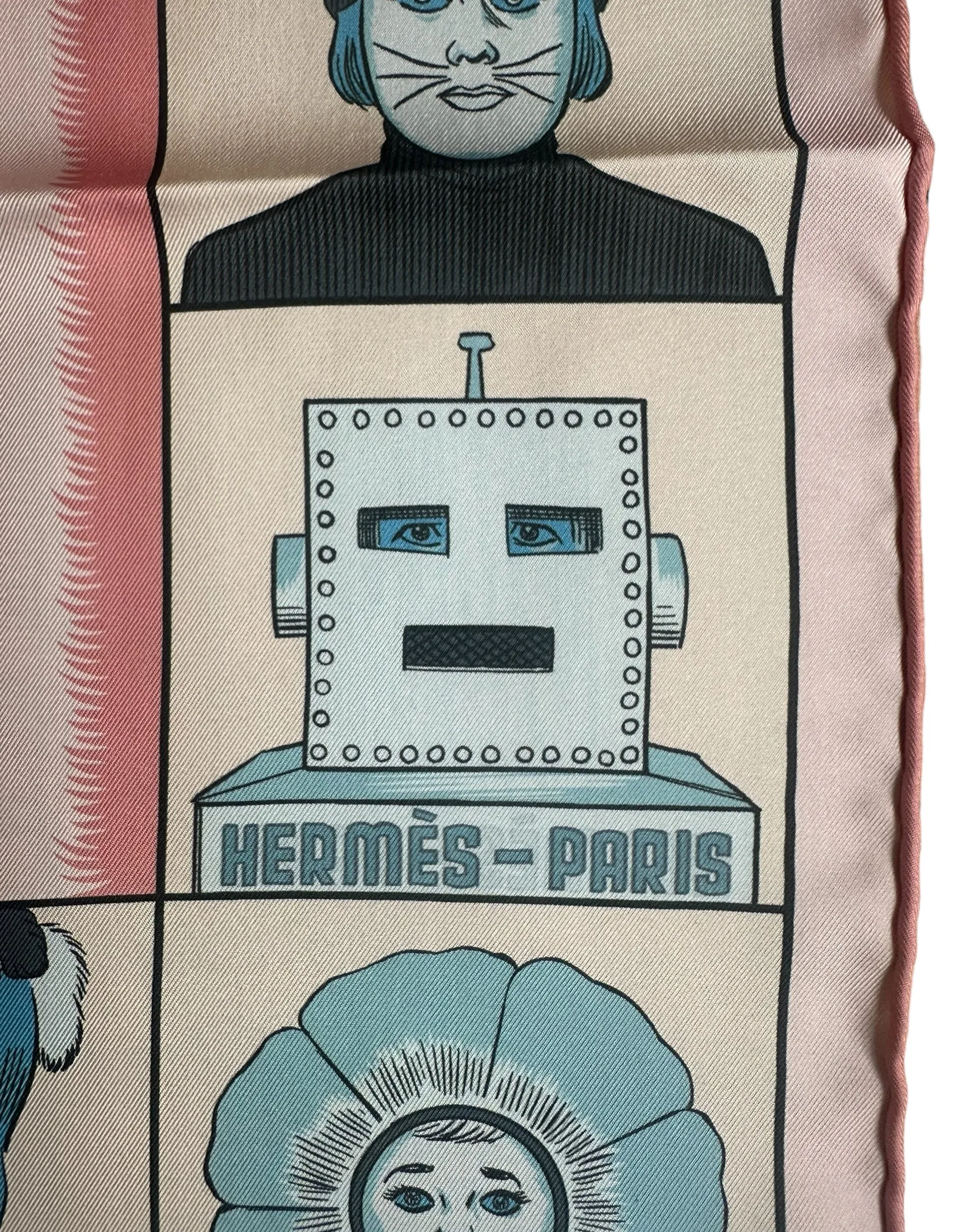 Hermes NEW Dress Code Double Face 90cm Silk Scarf