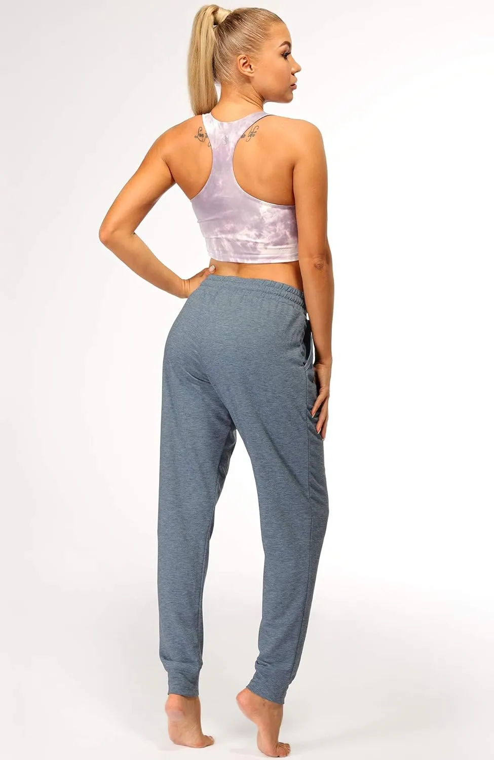 icyzone Women's Active Joggers Sweatpants - Athletic Yoga Lounge Pants with Pockets