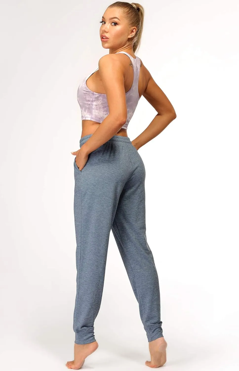 icyzone Women's Active Joggers Sweatpants - Athletic Yoga Lounge Pants with Pockets