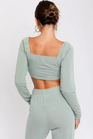 Jersey Travel Jogger Set - Sage