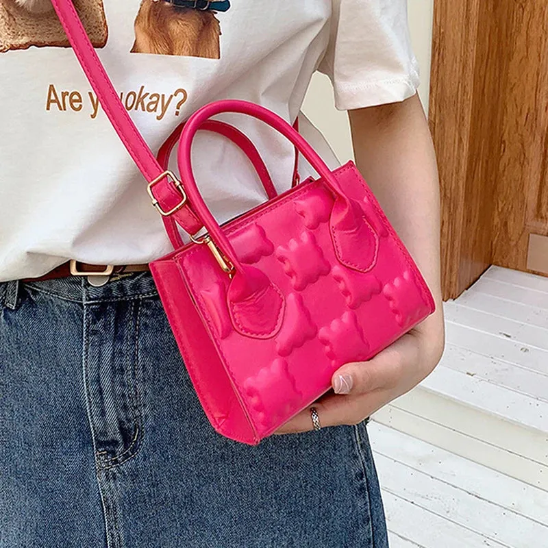 Lady Glams Biscuit Embossing Crossbody Bag - Elevate Your Style with Effortless Elegance