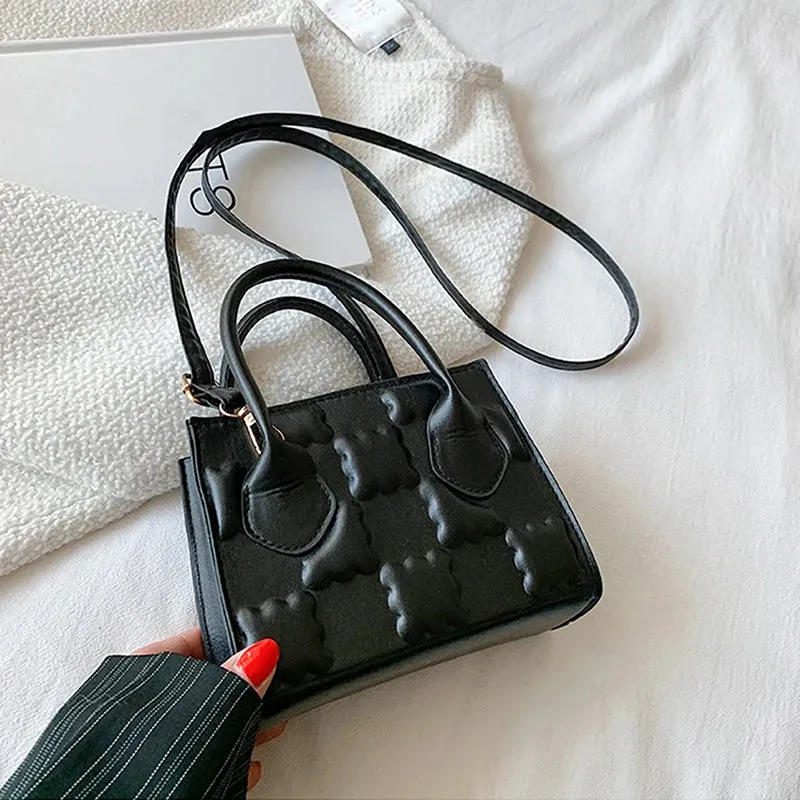 Lady Glams Biscuit Embossing Crossbody Bag - Elevate Your Style with Effortless Elegance