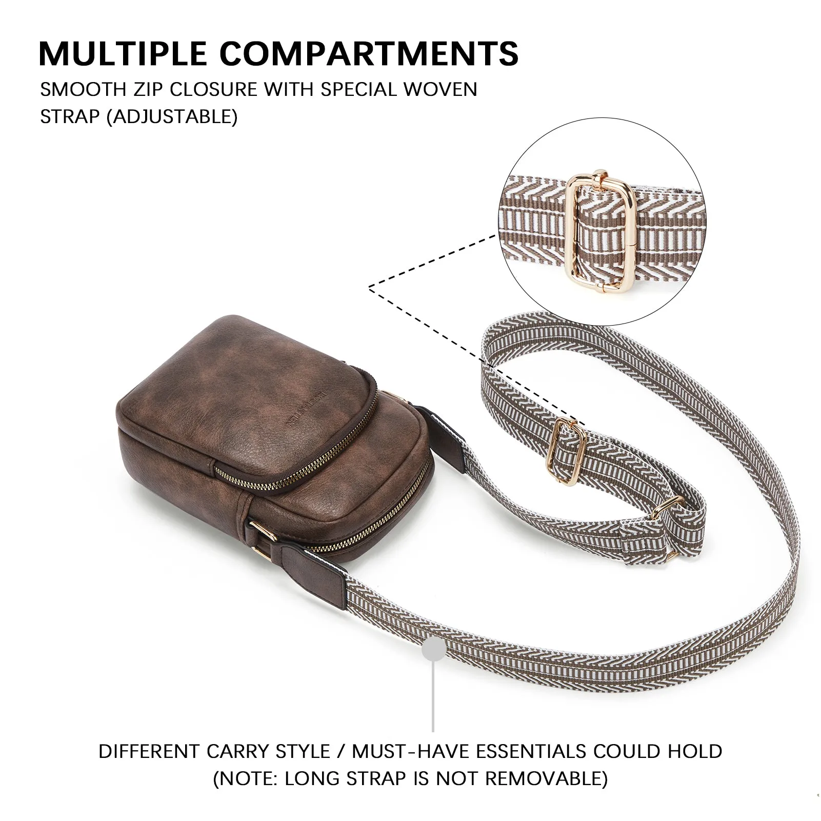 Lotty Chic Small Crossbody Sling Bags for Women