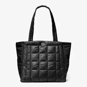 Michael Kors Lilah Recycled Open Top Tote Bag, Black