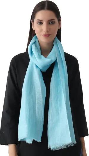 Natural Flax Linen, Solid Color, Light, Airy All Weather Scarf.